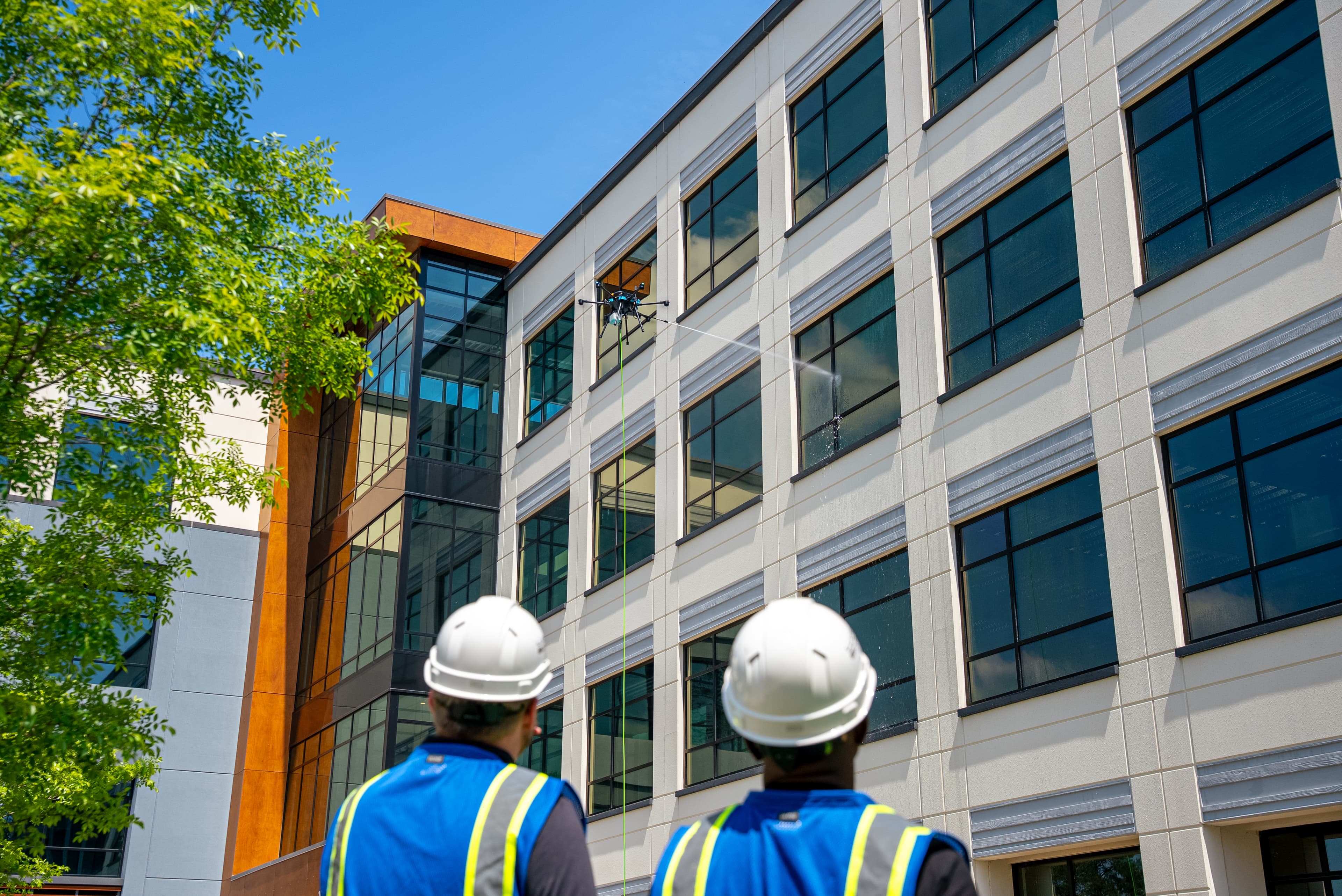 SkyCare safety team on site